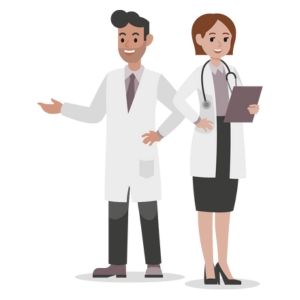 Illustration für die Berufsgruppe aerztlicher Dienst