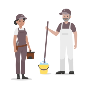Illustration für die Berufsgruppe Technik und Service