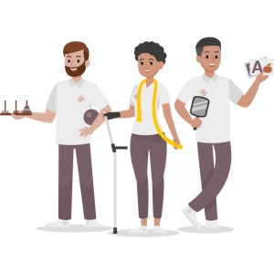 Illustration für die Berufsgruppe Therapeutische Berufe
